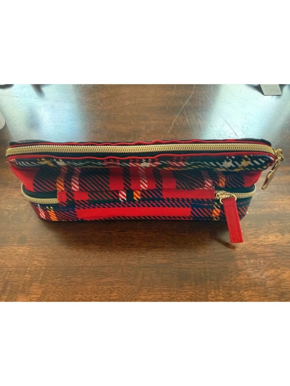 Estée Lauder  double zipper makeup purse